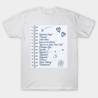 Midnights By TS Notebook Print T-Shirt